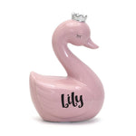 Swan with Silver Crown | Pink