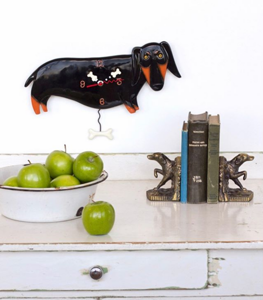 Otis Dachshund Pendulum Clock