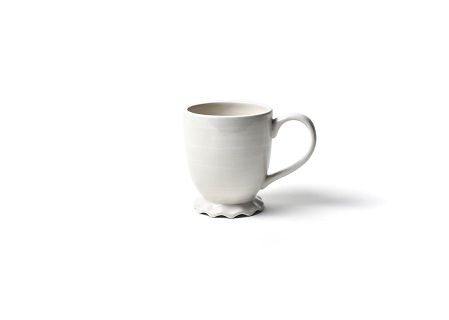 Signature White Ruffle Mug