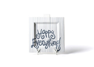 Stone Stripe Big Happy Everything! Square Platter