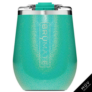 Uncork'd XL Wine Tumbler | Glitter Peacock