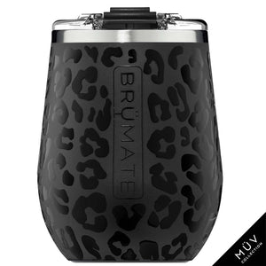 Uncork'd XL Wine Tumbler | Onyx Leopard