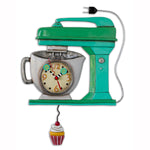 Vintage Green Mixer Pendulum Clock