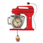 Vintage Red Mixer Pendulum Clock