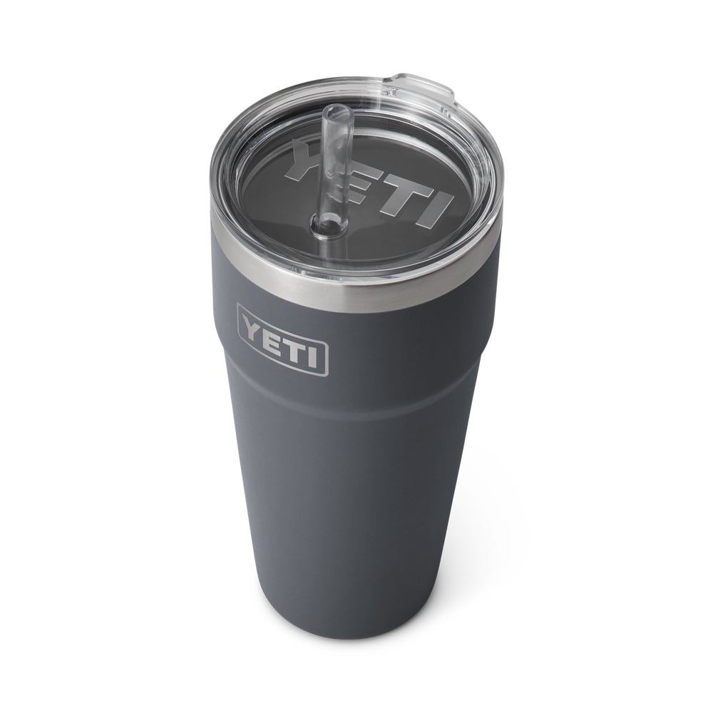 YETI Rambler 26oz Straw Cup: Charcoal