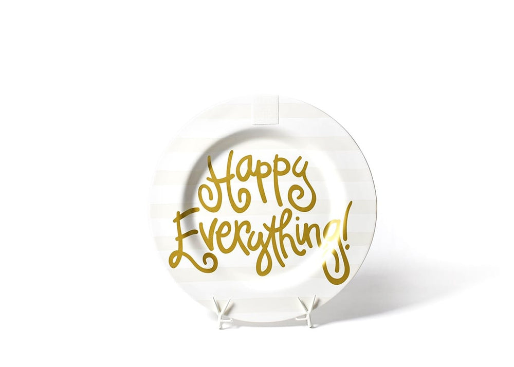White Stripe Happy Everything!™ Big Round Platter