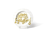 White Stripe Happy Everything!™ Big Round Platter