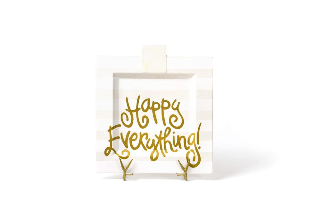 White Stripe Happy Everything!™ Big Square Platter