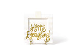 White Stripe Happy Everything!™ Big Square Platter