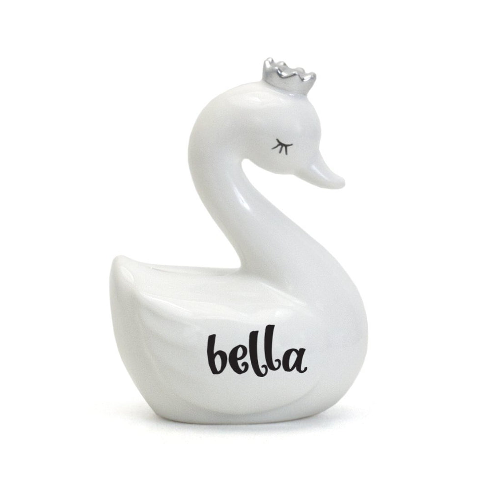 Swan with Silver Crown | White