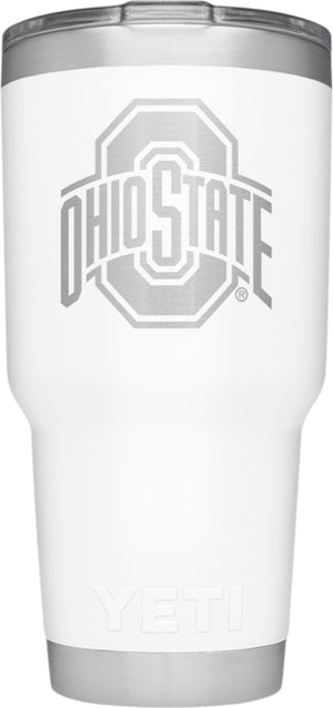 YETI White Collegiate Rambler 30oz Tumbler: Ohio State University