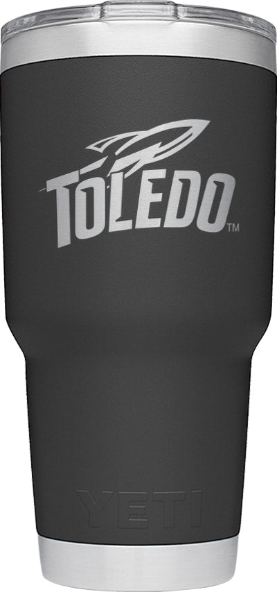 YETI Collegiate Rambler 30oz Black Tumbler: University of Toledo