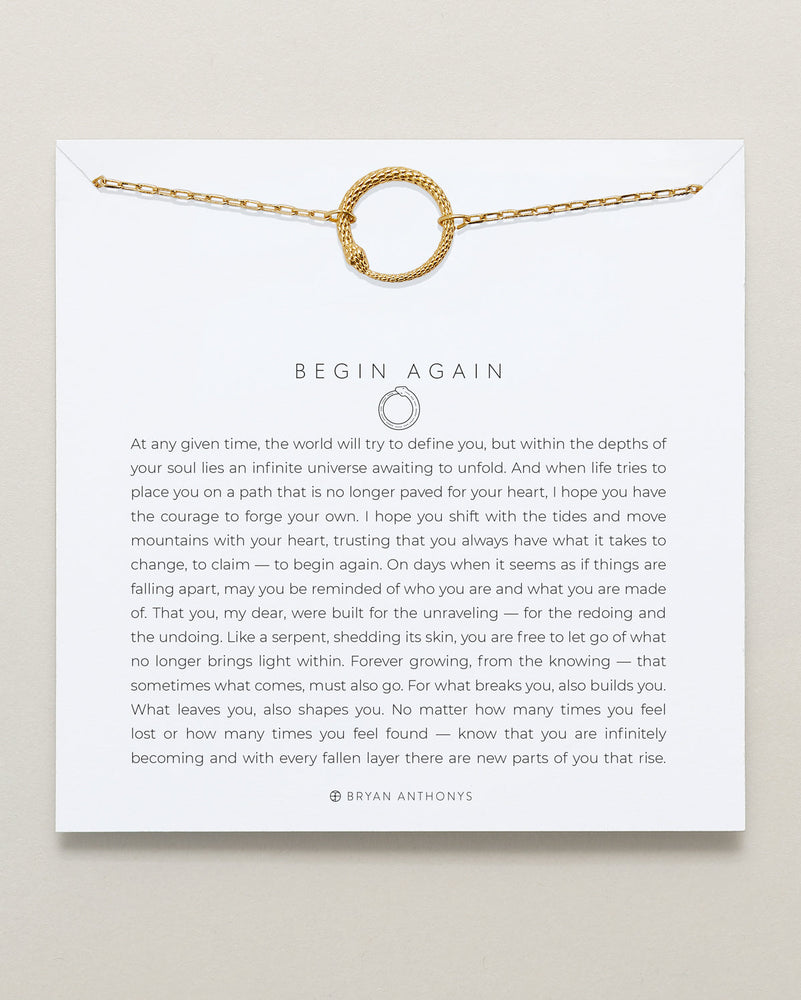 Begin Again Necklace | Gold