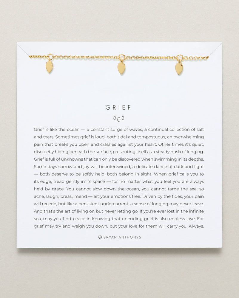 Grief Necklace | Gold