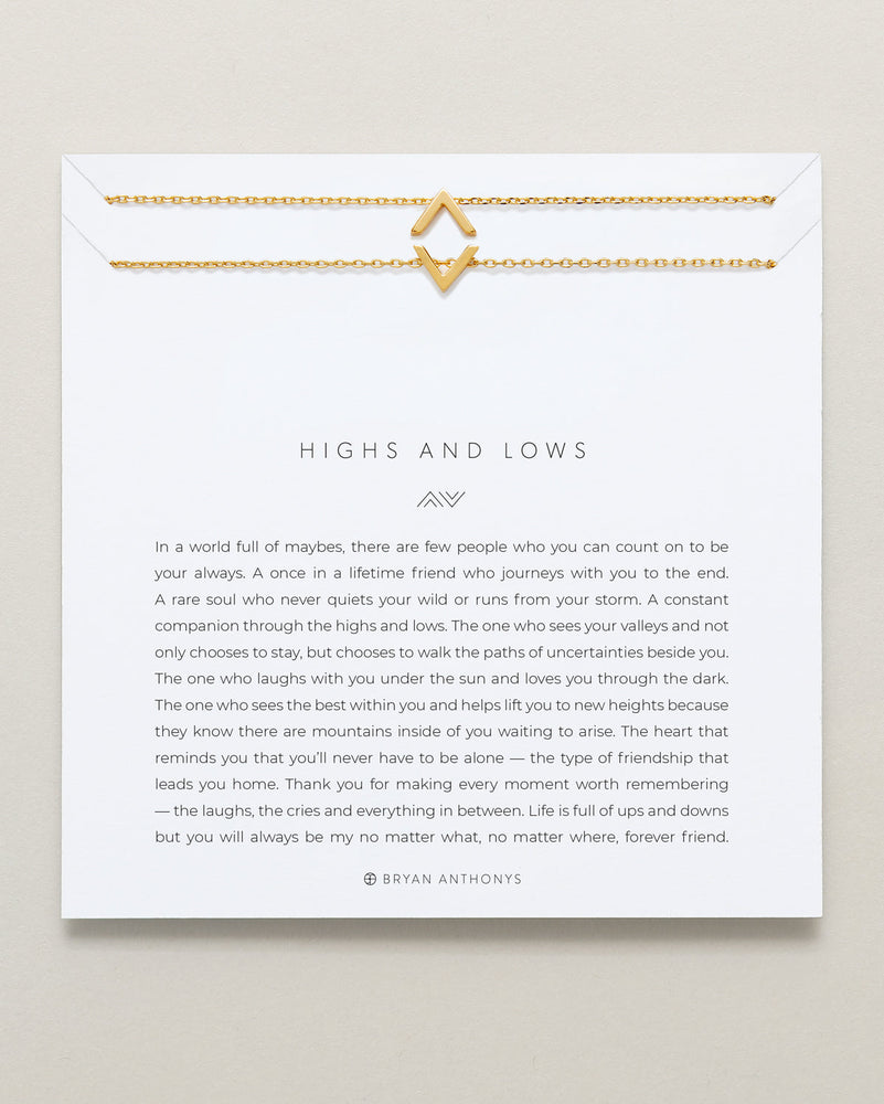 Highs and Lows Necklace Set | Gold