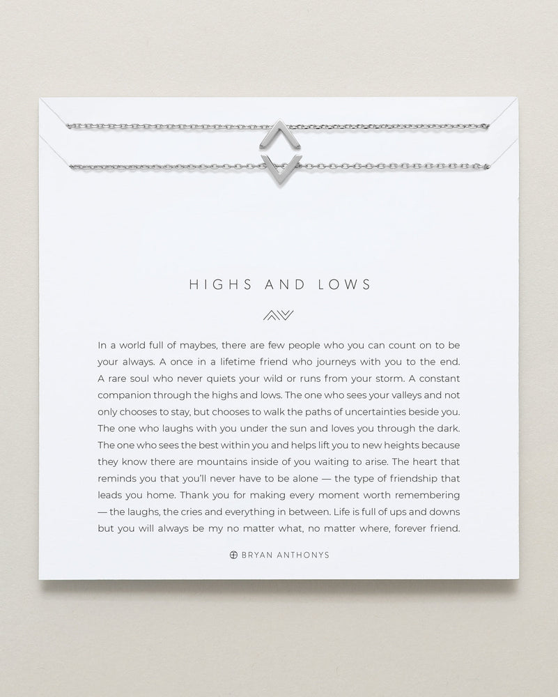 Highs and Lows Necklace Set | Silver