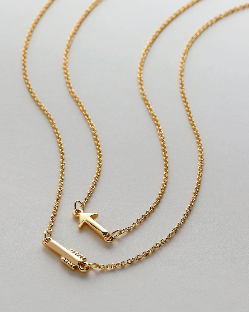 Soul Sisters Best Friend Arrow Necklace Set | Gold