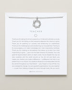 Teacher Necklace | Silver