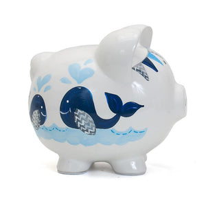Blue Whale Piggy Bank