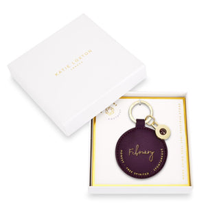 Birthstone Keychain | February