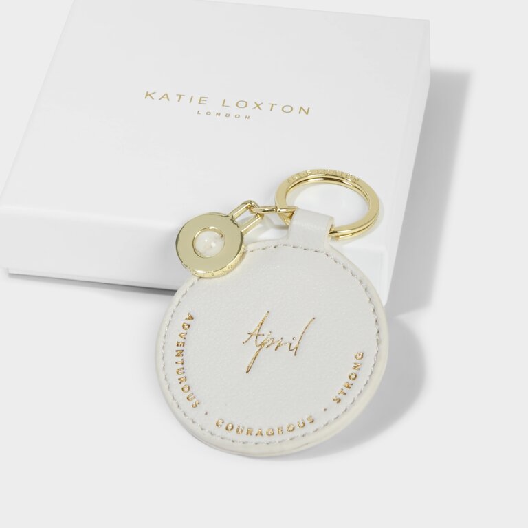 Birthstone Keychain | April