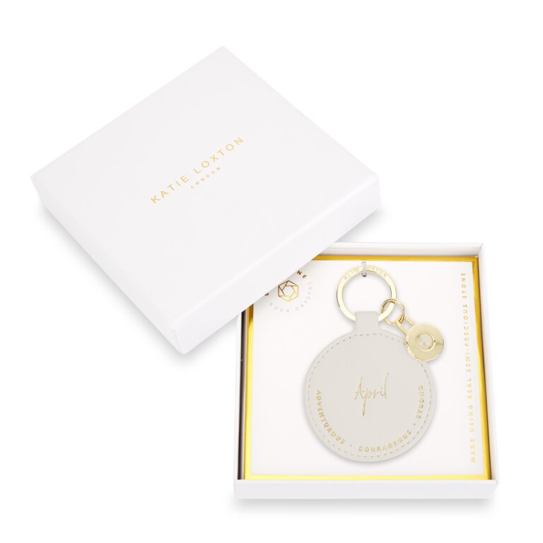 Birthstone Keychain | April