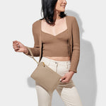 Zana Wristlet Pouch | Light Taupe