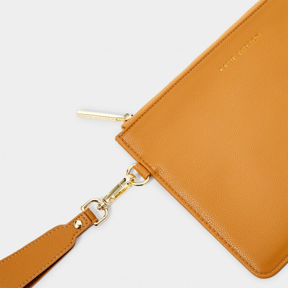 Zana Wristlet Pouch | Dark Amber