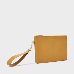 Zana Wristlet Pouch | Dark Amber