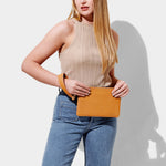 Zana Wristlet Pouch | Dark Amber