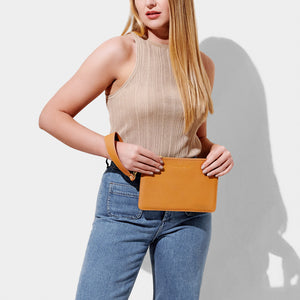 Zana Wristlet Pouch | Dark Amber