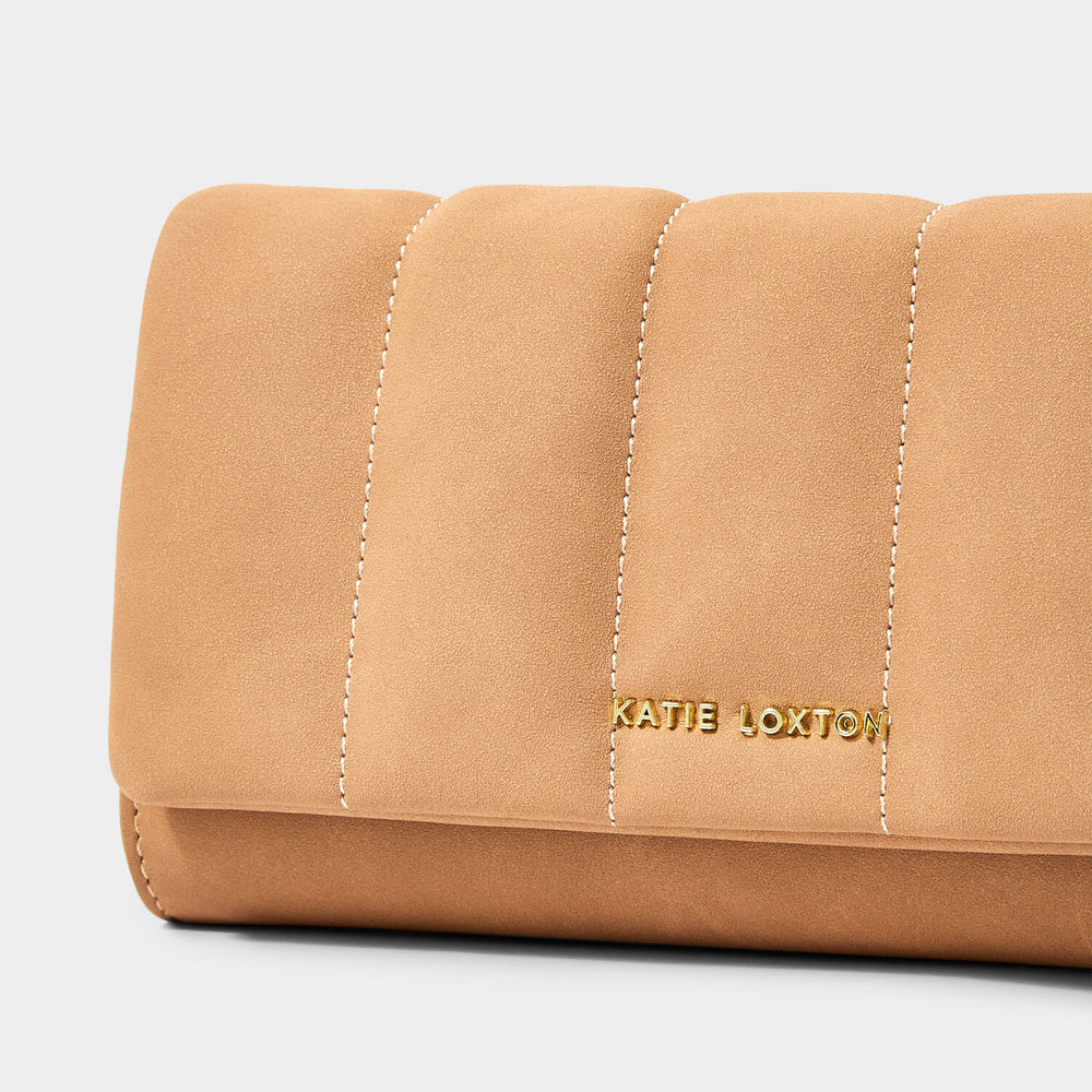 Kayla Quilted Crossbody | Tan