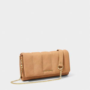 Kayla Quilted Crossbody | Tan