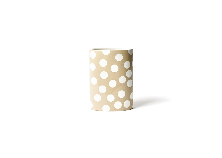 Neutral Dot Mini Oval Vase
