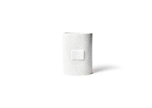 Stone Small Dot Mini Oval Vase