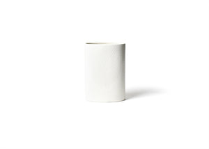 White Small Dot Mini Oval Vase