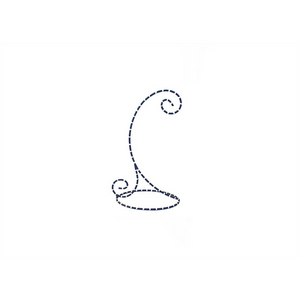 Coton Colors Ornament Stand: Navy Blue & White