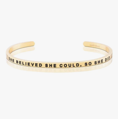 She Believed She Could, So She Did Bracelet