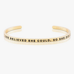 She Believed She Could, So She Did Bracelet