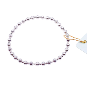 Classic Grateful Pattern Sterling 4mm Bead Bracelet